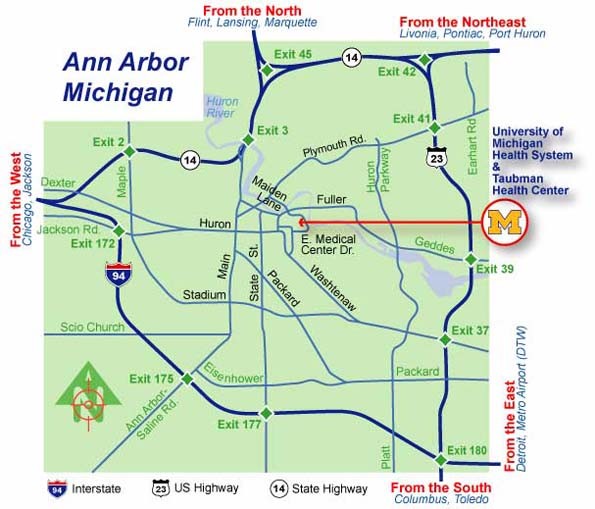 Ann Arbor City Map